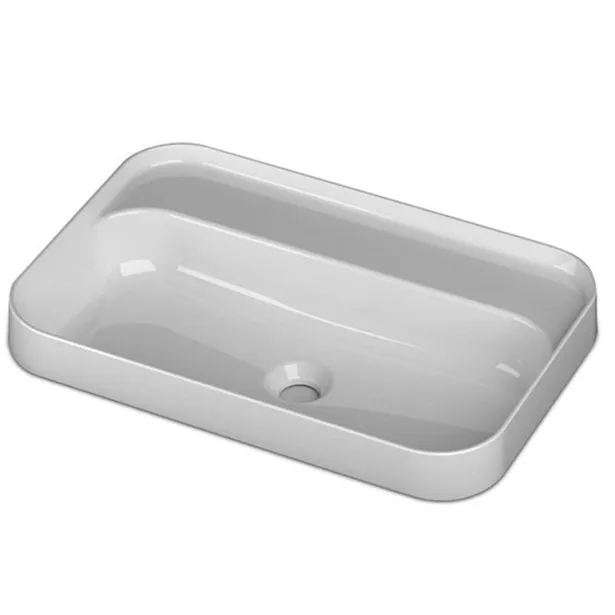 Semi inset counter top basin 1 TH 60 x 40cm