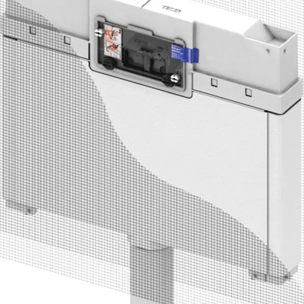 TECE 8cm Pedestal cistern WELS 3 and 4 Star rated