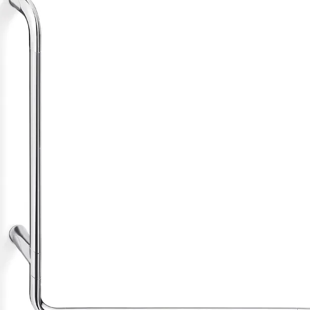 Confort L Shaped safety rail Left hand 67 x 67cm