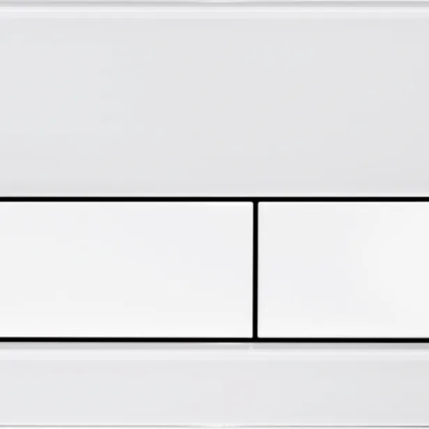 TECEsquare Glass Flush button - White Glass White buttons