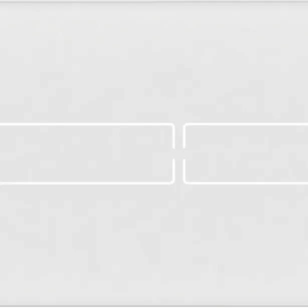 TECElux Mini White Glass Flush button